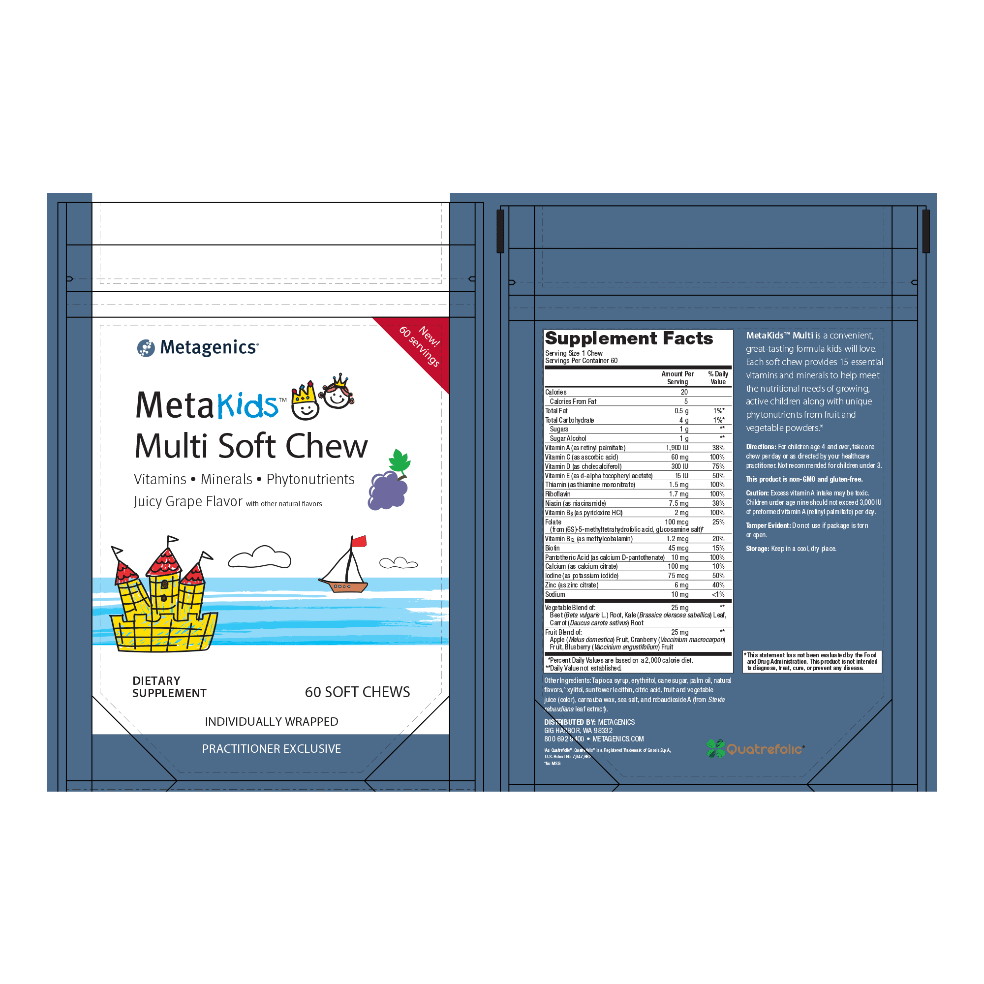 MetaKids™ Multi Soft Chew 2 MetaKids Multi Soft Chew Label 1